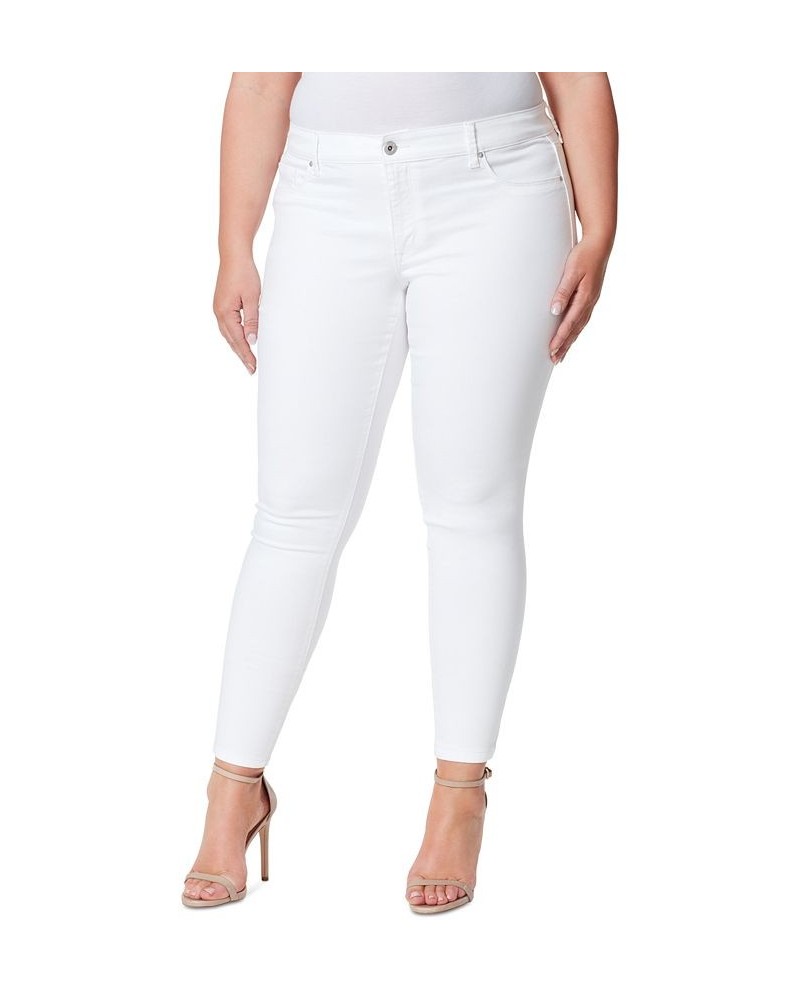 Trendy Plus Size Kiss Me Super Skinny Jeans White $18.00 Jeans