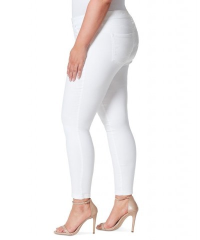 Trendy Plus Size Kiss Me Super Skinny Jeans White $18.00 Jeans