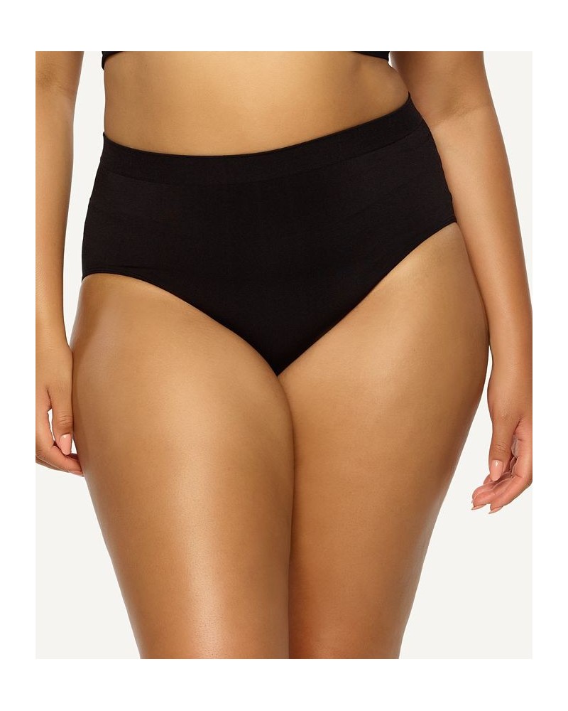 Plus Size Body Smooth Seamless Brief Panty Black $11.27 Panty