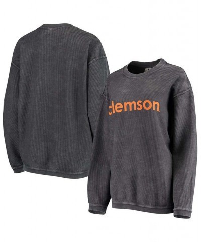 Women's Charcoal Clemson Tigers Corded Pullover Sweatshirt Charcoal $35.69 Sweatshirts