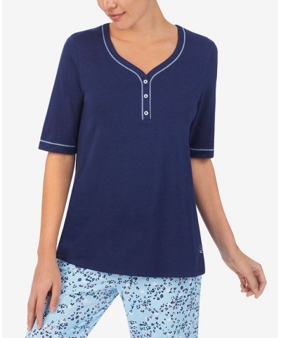 Henley Top & Capri Pants Pajama Set Peri Garden $17.95 Sleepwear