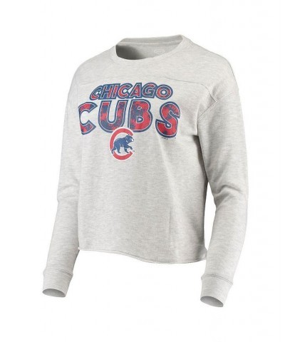 Women's Heathered Gray Chicago Cubs Crossfield Long Sleeve T-shirt and Shorts Sleep Set Heathered Gray $34.09 Pajama