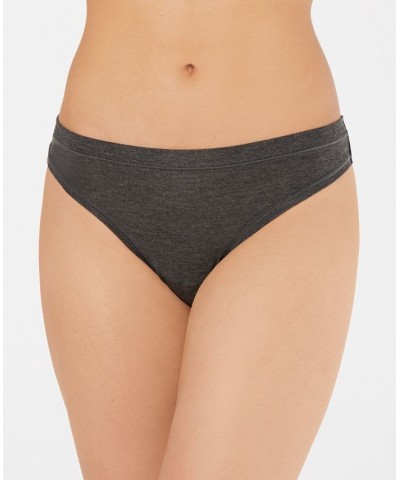 Ultra Soft Mix-and-Match Thong Underwear Charcoal Grey $9.43 Panty