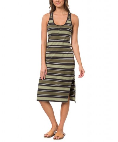 Juniors' Alexa Racerback Sleeveless Midi Dress Variegated Stripe $24.51 Dresses