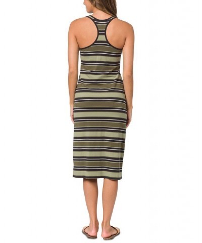 Juniors' Alexa Racerback Sleeveless Midi Dress Variegated Stripe $24.51 Dresses