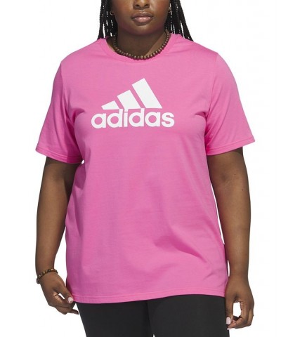 Women's Essentials Logo Cotton T-Shirt XS-4X Pulse Magenta $13.65 Tops