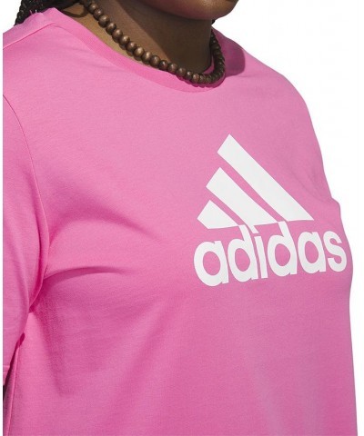 Women's Essentials Logo Cotton T-Shirt XS-4X Pulse Magenta $13.65 Tops