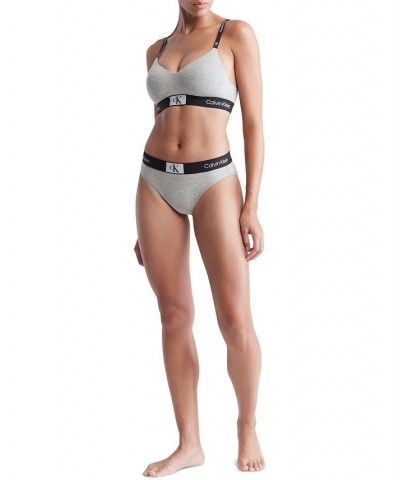 Women's 1996 Modern Bikini Underwear QF7222 Gray $11.60 Panty