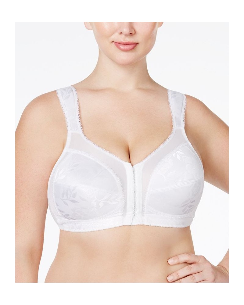 18 Hour Front Close Ultimate Shoulder Comfort Wireless Bra 4695 Online Only White $11.25 Bras