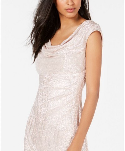 Textured Metallic Gown Pearl $41.58 Dresses