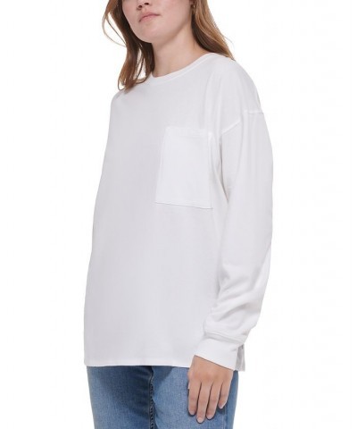 Women's Downtown Cotton Pocket Top Procelain $21.04 Tops