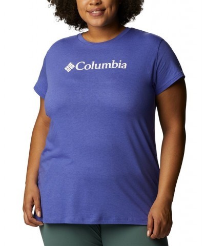 Plus Size Trek Logo-Graphic Top Purple $12.00 Tops