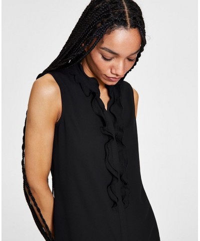 Women's Ruffled Top Black $27.24 Tops