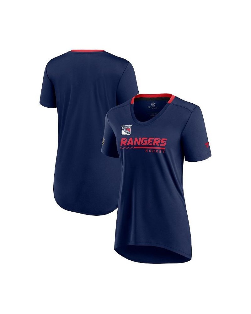 Women's Branded Navy New York Rangers Authentic Pro Locker Room T-shirt Navy $20.24 Tops