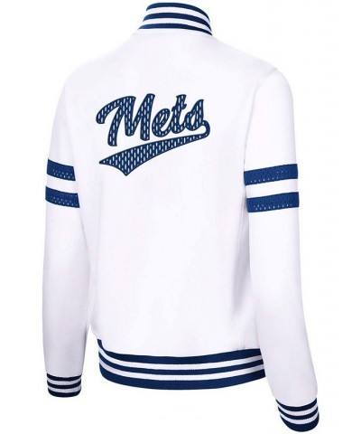 Women's White New York Mets Pre-Game Full-Zip Track Jacket White $38.25 Jackets