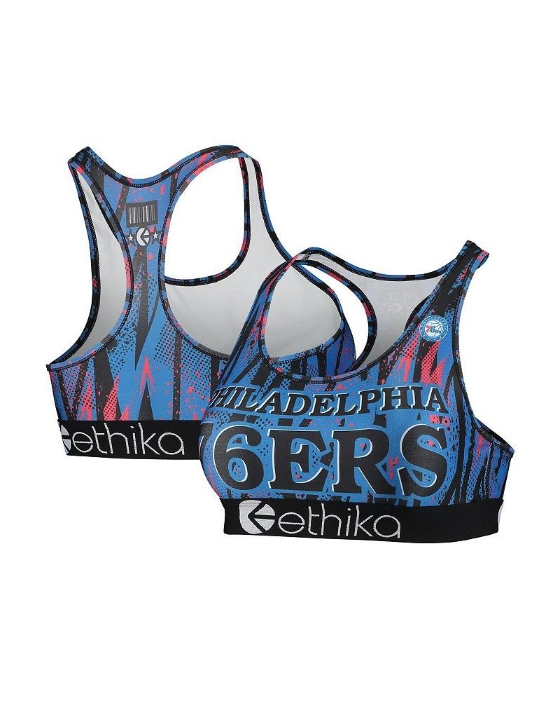 Women's Royal Philadelphia 76ers Classic Sports Bra Royal $22.25 Bras