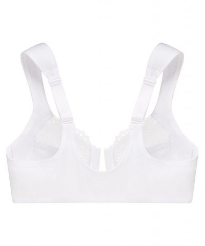 Women's Full Figure Plus Size Wonderwire Front Close Bra White $24.18 Bras