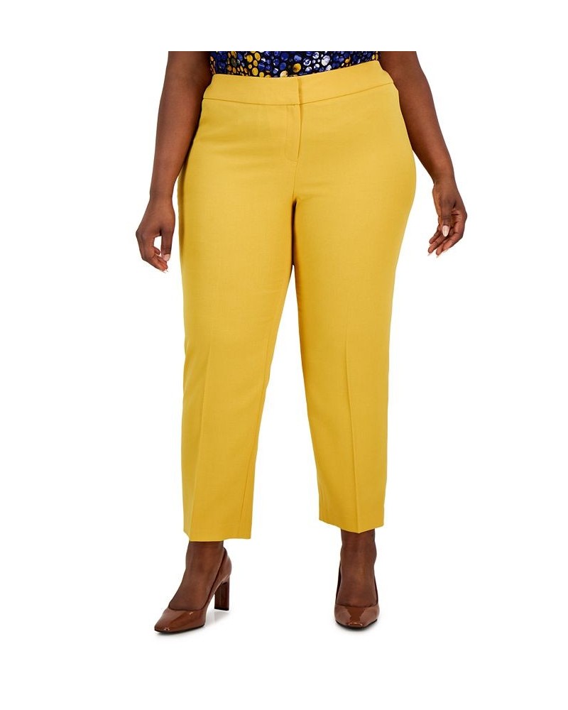 Plus Size Straight-Leg Modern Dress Pants Gold $39.60 Pants