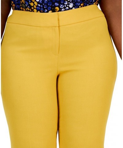 Plus Size Straight-Leg Modern Dress Pants Gold $39.60 Pants