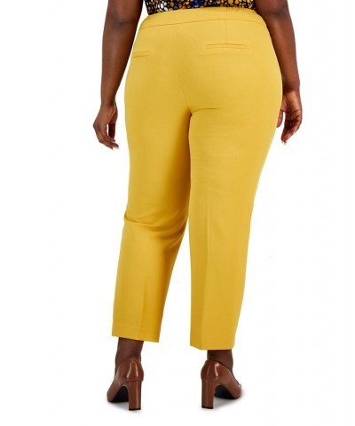 Plus Size Straight-Leg Modern Dress Pants Gold $39.60 Pants