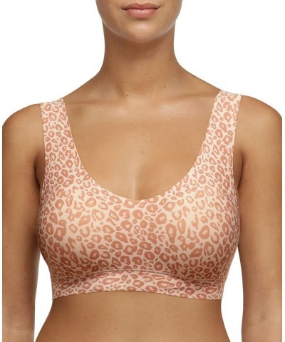 Women's Comfort Soft Stretch Padded Bralette Tan/Beige $18.88 Bras