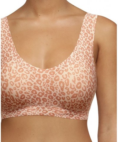 Women's Comfort Soft Stretch Padded Bralette Tan/Beige $18.88 Bras