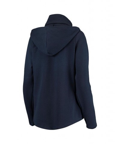 Women's Navy Chicago Bears Amelia Turtleneck Pullover Hoodie Navy $43.34 Sweatshirts