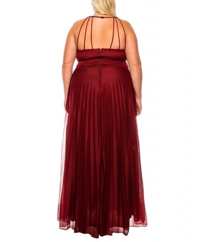 Trendy Plus Size Beaded-Bodice Gown Wne/wne/ab $55.13 Dresses