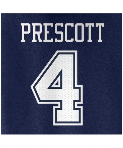 Women's Branded Dak Prescott Navy Dallas Cowboys Player Icon Name and Number V-Neck Pullover Hoodie $41.65 Sweatshirts