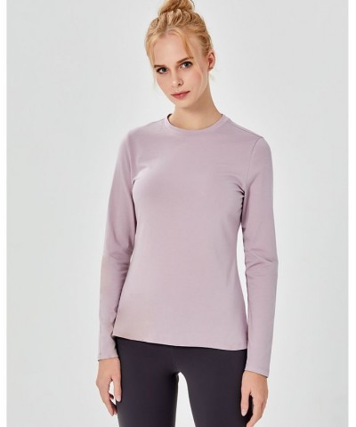 Pima Going Long Sleeve Tee for Women Stone Olive $31.20 Tops