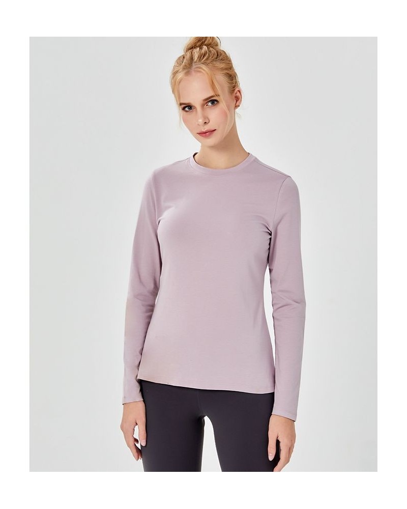 Pima Going Long Sleeve Tee for Women Stone Olive $31.20 Tops