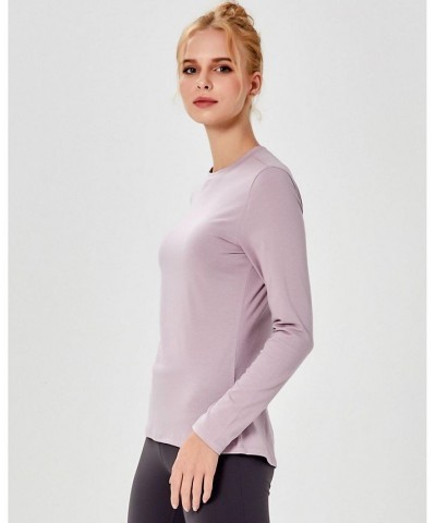 Pima Going Long Sleeve Tee for Women Stone Olive $31.20 Tops