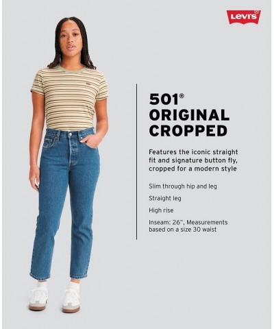 501 Cropped Straight-Leg Jeans Salsa Authentic $33.60 Jeans