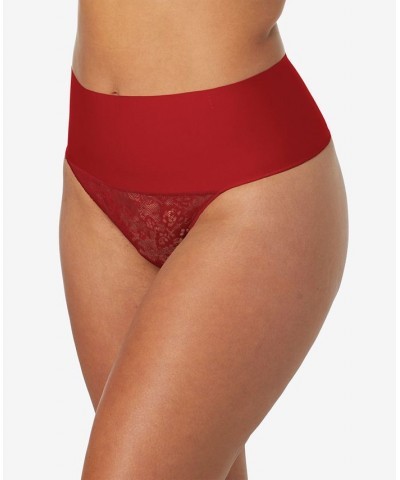 Tame Your Tummy Lace Thong DM0049 Red $12.30 Shapewear