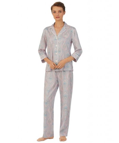Women's Paisley-Print Pajamas Set Paisley $28.20 Sleepwear