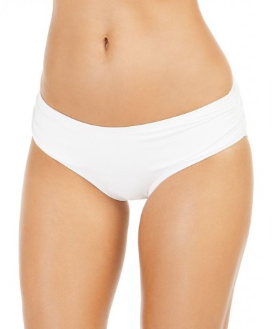 Shirred Bikini Bottoms White $26.24 Swimsuits