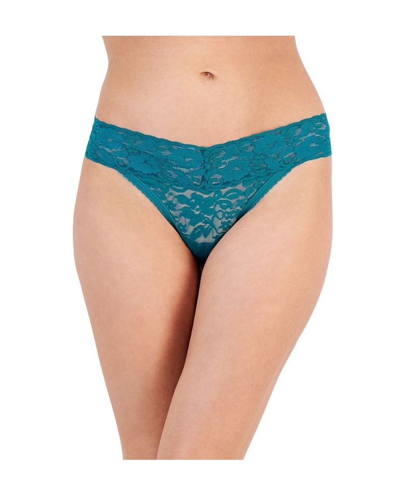 Lace Thong Underwear Lingerie Jazzy Teal $9.43 Panty