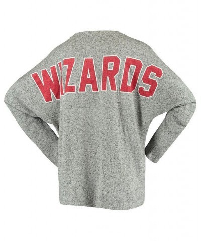 Women's Washington Wizards Cozy Spirit Jersey Tri-Blend Dolman Long Sleeve T-shirt Heathered Gray $37.95 Tops