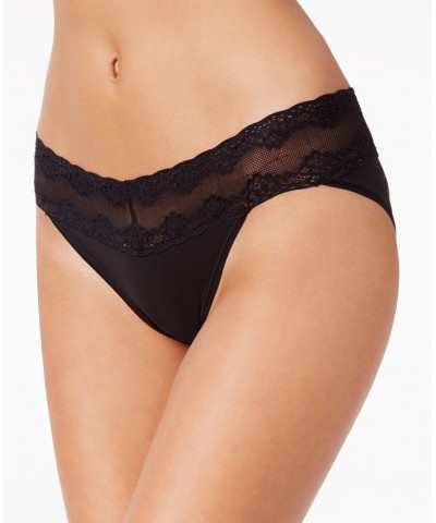 Bliss Perfection Lace-Waist Bikini Underwear 756092 Black $12.98 Underwears