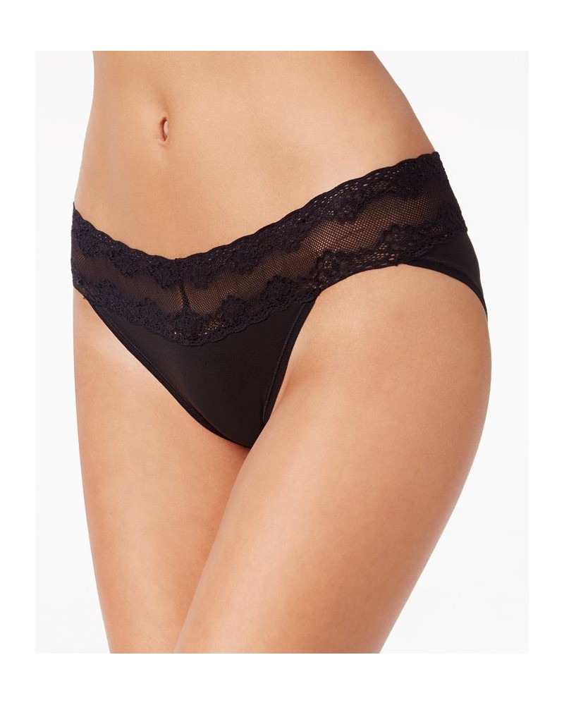 Bliss Perfection Lace-Waist Bikini Underwear 756092 Black $12.98 Underwears