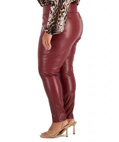 Faux-Leather Ankle-Length Skinny Pants Port $18.19 Pants