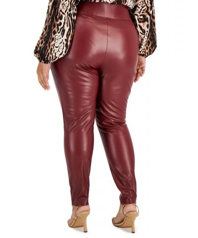 Faux-Leather Ankle-Length Skinny Pants Port $18.19 Pants