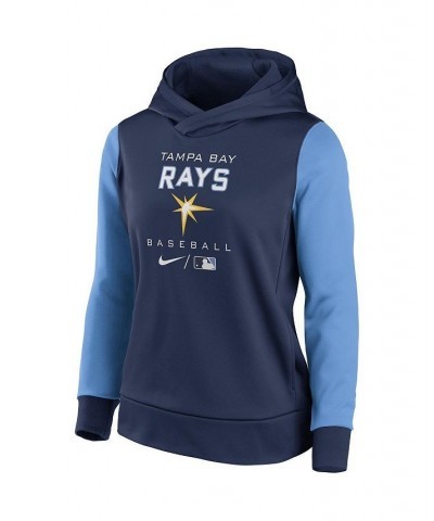 Women's Navy Light Blue Tampa Bay Rays Authentic Collection Pullover Hoodie Navy, Light Blue $40.50 Sweatshirts