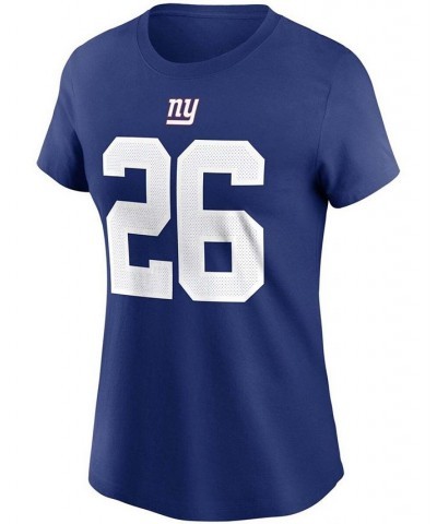 Women's Saquon Barkley Royal New York Giants Name Number T-shirt Royal $24.50 Tops