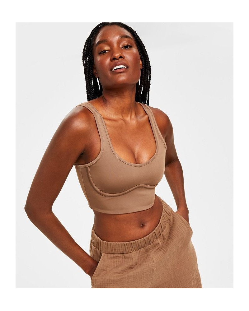 Style Not Size Corset Bra Crop Top Tan/Beige $12.26 Sleepwear