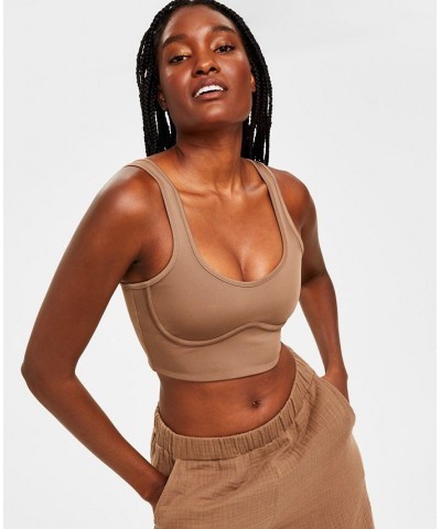 Style Not Size Corset Bra Crop Top Tan/Beige $12.26 Sleepwear