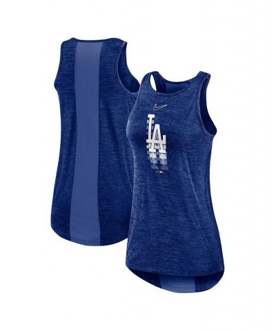 Women's Royal Los Angeles Dodgers Logo Fade High Neck Performance Tank Top Royal $20.50 Tops