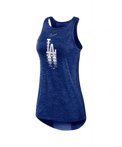 Women's Royal Los Angeles Dodgers Logo Fade High Neck Performance Tank Top Royal $20.50 Tops