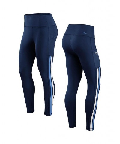 Women's Navy Tennessee Titans Stretch Knit Leggings Navy $28.07 Pants