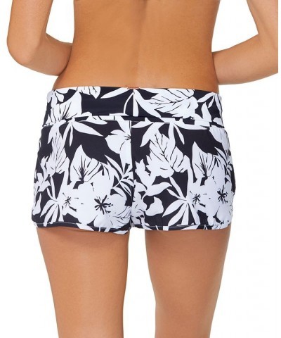 Juniors' Full Moon Printed Underwire Bikini Top & Aloha Briefs Black/White $26.04 Swimsuits